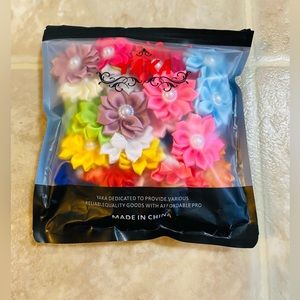 Dog hair bows with rubber bands